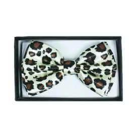 Brown Leopard Bowtie