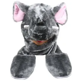 Elephant Animal Character Hats with Mittens in Wholesale