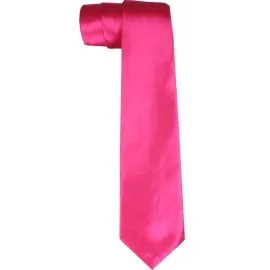 Plain Pink Wide Tie