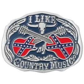 Bling Belt Buckles Wholesale - I Like Country Music Belt Buckle