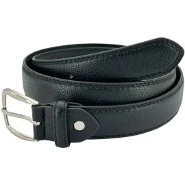 Wholesale Kids Belts - Stitched Black Leather Mixed Sizes