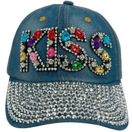 wholesale rhinestone bling caps in bulk - KISS design