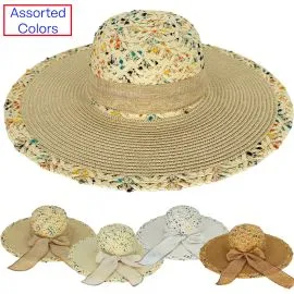 wholesale straw floppy summer hats for women 