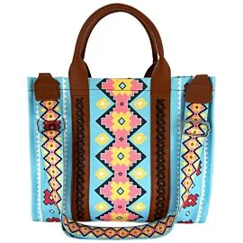 turquoise tote style handbags with adjustable strap