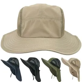 wholesale summer hats with neck flap - gardening hats with mesh