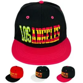 Los Angeles embroidered snapback hats in bulk