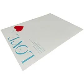 Love and Heart Design White Wrapping papers bulk options