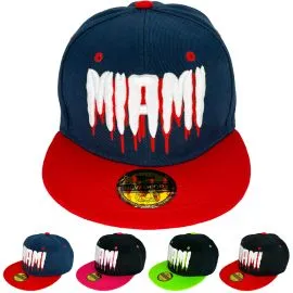 MIAMI embroidered wholesale snapback hats