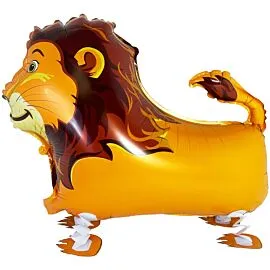 mighty lion pet walking animal balloon