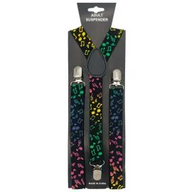 Colorful Music Notes Suspender