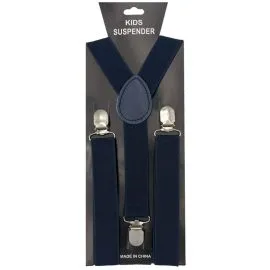 Navy Blue Color Children Suspenders