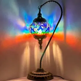 Wholesale Rainbow Bridge Swan Neck Handmade Mosaic Lamp