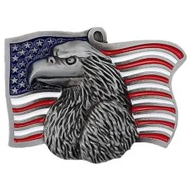 Wholesale Patriotic USA Flag Eagle Belt Buckle