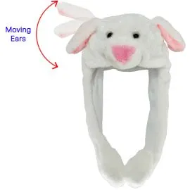 Wholesale White Bear Animal Hats with Moving Ears