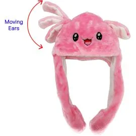 pink cute animal hats with moving ears