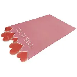 Pink heart text and red heart design pink wrapping papers