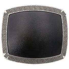 Plain Black Square Belt Buckle