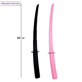 Hidden Katana - Plastic Black and Pink Sword