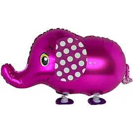 purple elephant walking pet balloon