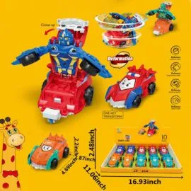 Transforming Car Set - Cute Toy Cars