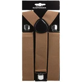 Brown 1.5 Inch Wide Suspenders