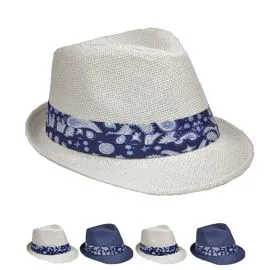 Classic Gentleman Paisley Banded Trilby Fedora Hat in Wholesale