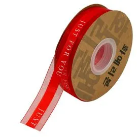 Wholesale Red Ribbon Rolls with 'Just For You' Message