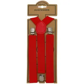 Bulk Suspenders for Adults - Red