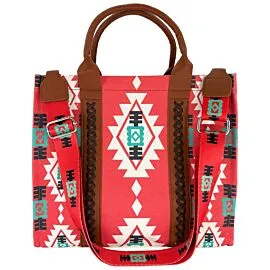 red western patterned tote style hand and shoulder bag design bag