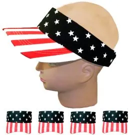 Gorra con visera de bandera americana