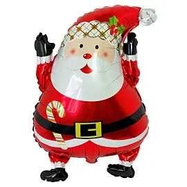 santa claus foil flying helium balloon