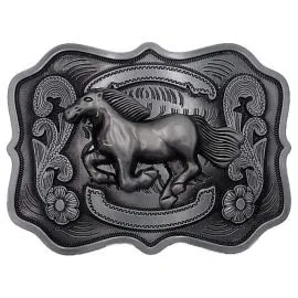 Belt Buckles Bulk Options - Running Horse Belt Buckles in Silver