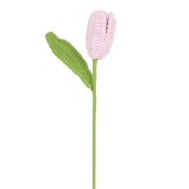 Single Purple Crochet Tulips Wholesale options for Gifts and Decorations