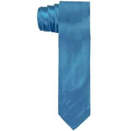 Plain Light Blue Slim Tie