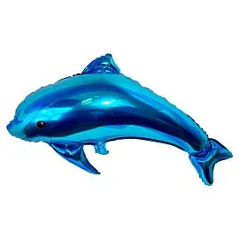 dolphin foil flying helium balloon