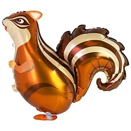 squirrel foil balloon with walking air pet design