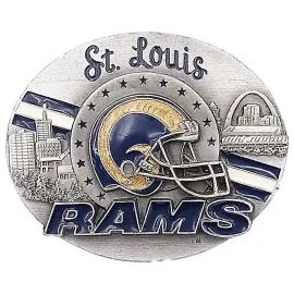 Belt Buckles with St Louis Rams Design