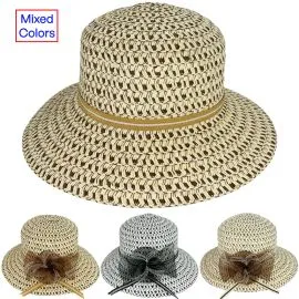 cheap church hats with mesh bow for women