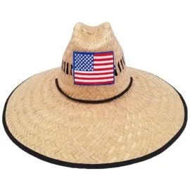 Wholesale Men's Sun hats - American Flag Design