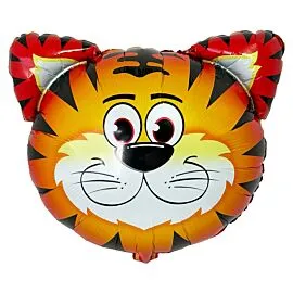 tiger foil flying helium balloon