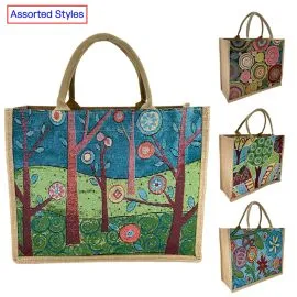 wholesale tote bags with colorful patterns - reusable totes