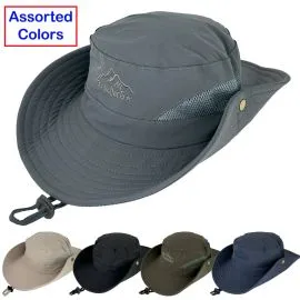 Wholesale men and women summer boonie hats in bulk - assorted colors