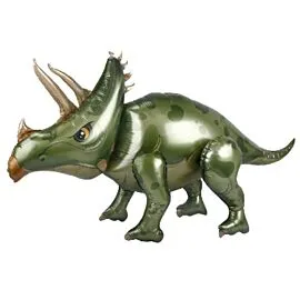 triceratops dinosaur design foil balloons