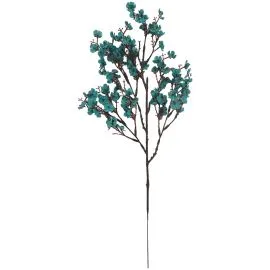 light blue plastic leaves and flowers wholesale