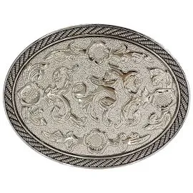 Unique Silver Western Belt Buckle