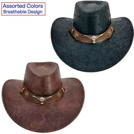 Wholesale vintage leather cowboy hats in bulk - vintage and breathable design