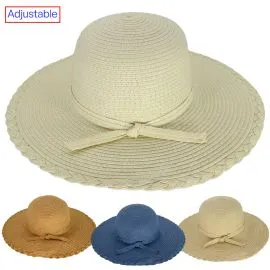 Straw Paper Summer Hats for Ladies - Mixed Colors Wholesale Hats Options