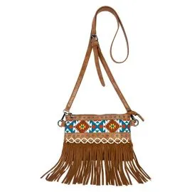 Rustic western handbags wholesale selection with fringe design
