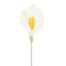 Wholesale White Crochet Calla Lilies in bulk