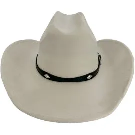 white felt cowboy hats with diamonds on leather band